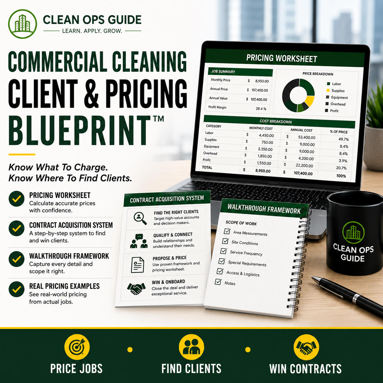 First Commercial Cleaning Client Checklist (Free Download)